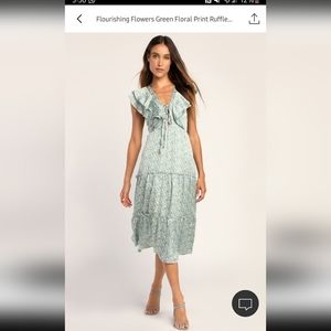 Lulus floral green fredd